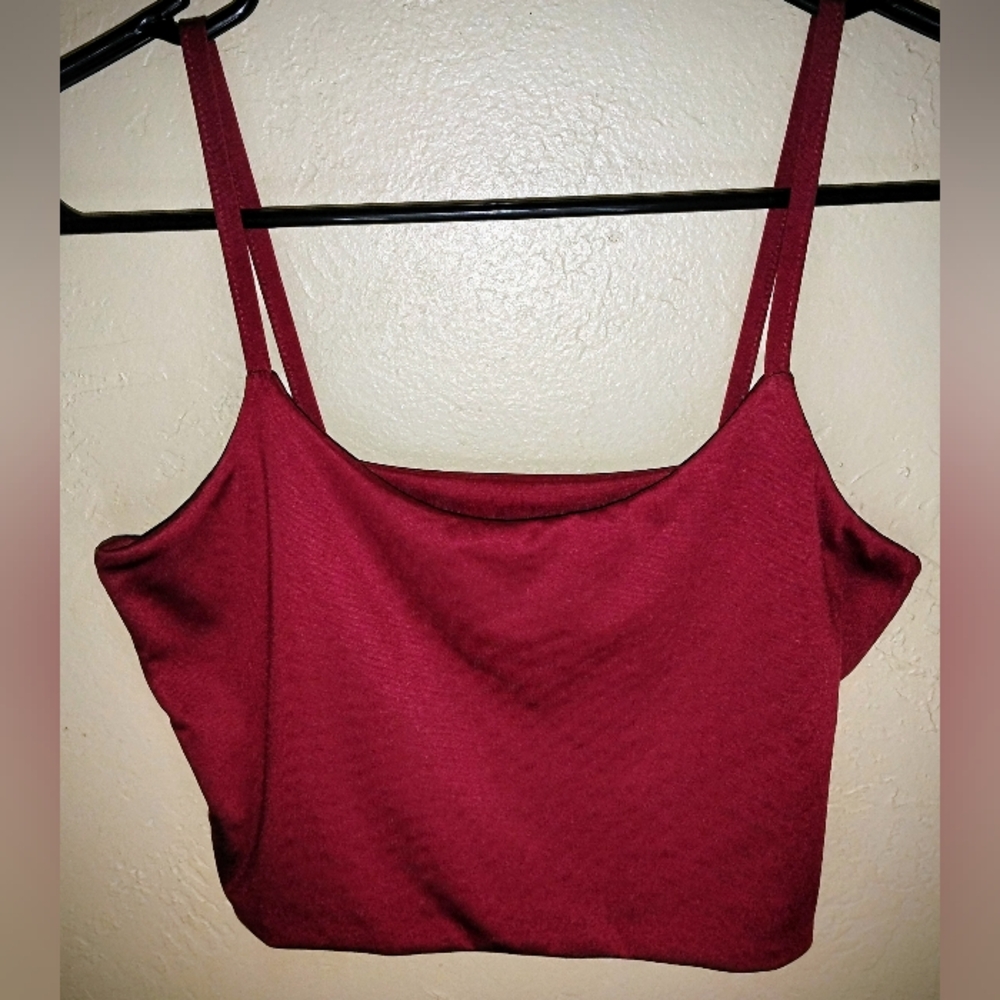Shein Elegant Red Women's Crop Top Size XS